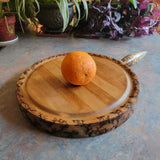 11" round serving board with juices ring