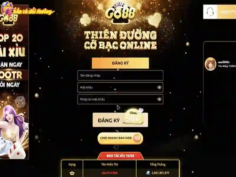 Lập tài khoản Go88 trên trang web trực tuyến Lập tài khoản Go88 trên trang web trực tuyến